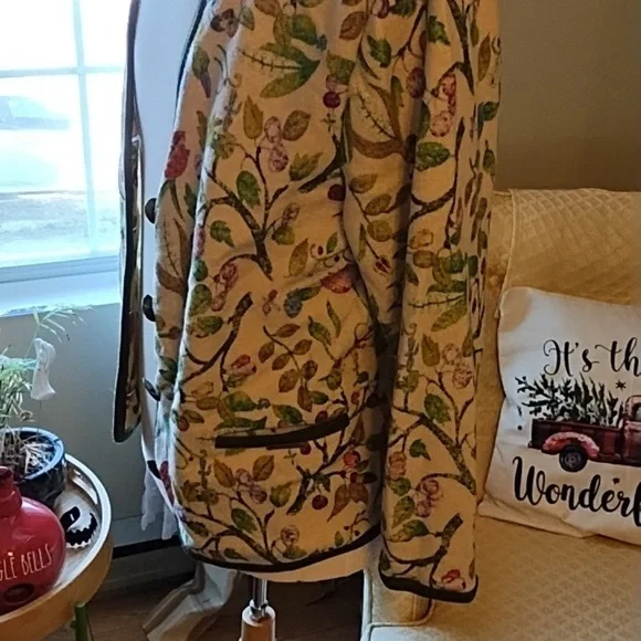 Geiger Collectins Floral Wool Cardigan Jacket - Picture 4 of 11